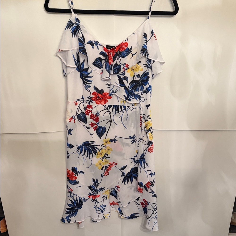 Banana Republic White Floral Midi Dress
